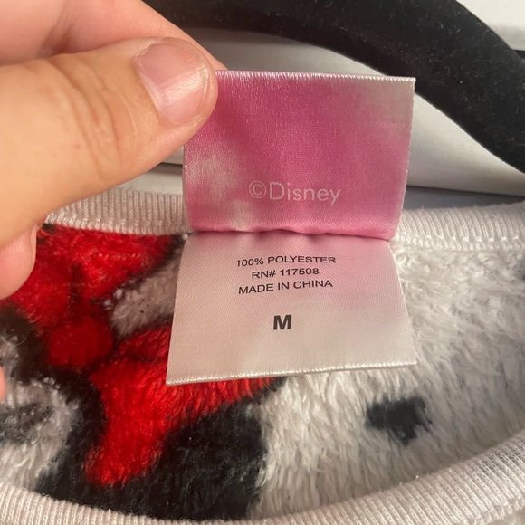 Disney Minnie Mouse Supersoft Fleece Sweatshirt, Girls M Medium - Picture 3 of 3